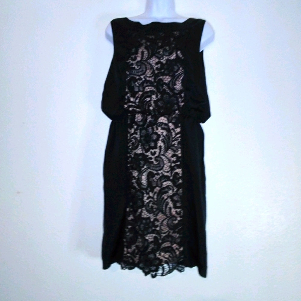 Jessica Simpson Black Floral Lace Dress